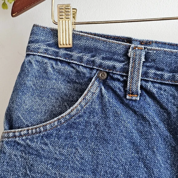 Vintage 90s Gap Denim Cut Off Shorts High Rise 30” Waist Size M Blue Jean - Picture 3 of 14
